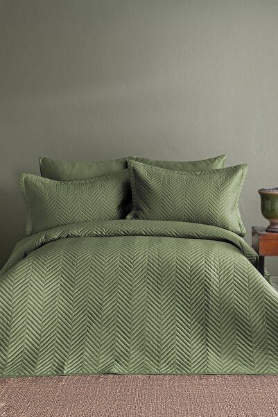 İssimo مجموعة مفرش سرير Issimo Simply Forest Green مزدوجة