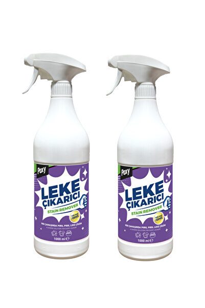 Poxy Sıvı Leke Çıkarıcı Çamaşır Halı Koltuk Tekstil Çamaşır Leke Çıkarıcı 1000ml X 2 Adet