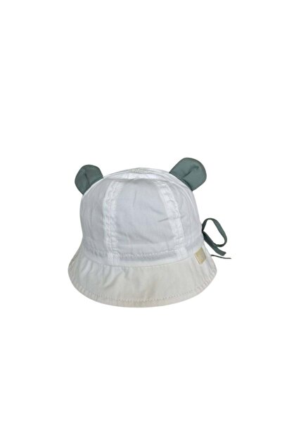 wakawakakidsstore Beige Headphones Lace up Baby Hat