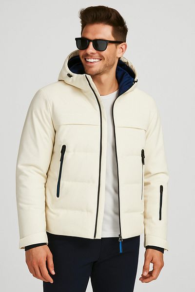 Jack & Jones J&J Men's Water Wind Cold Proof Cream Coat
