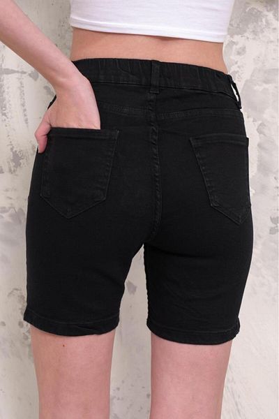 ZAROLİ Pantaloni scurți din denim pentru femei Lycra - picior drept
