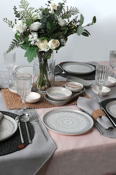 Keramika Stone Breakfast Set 18 Pieces for 6 People 21426-27