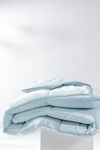 Yataş Macaron Çift Kişilik Wellsoft Yorgan - Mavi - 250 gr