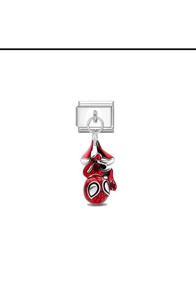 MSBTAKI Stainless Steel Charm Spider-Man – High Quality Stainless Steel Premium Charm Accessory