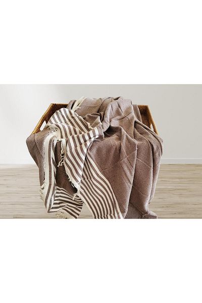 AKSU Summer Line Multi-Purpose Cover Pique Seat Cover 170X220 Espresso