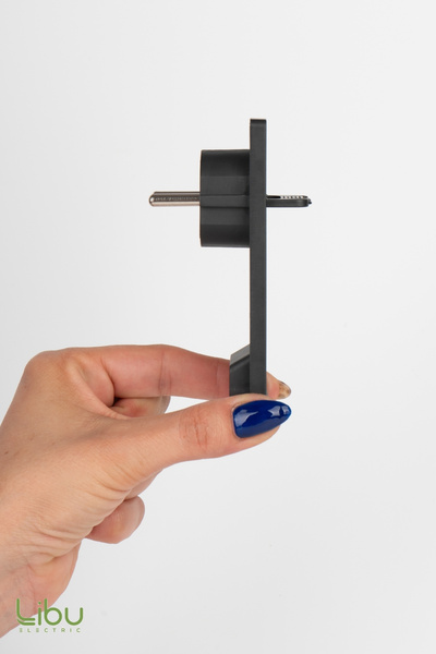 Libu Electric Smart Ince Seyyar Fiş Siyah 5 mm