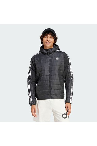 adidas Essentials 3-Stripes Insulated Hybrid Hooded Coat