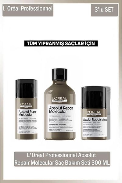 L'oreal Professionnel Serie Expert Absolut Repair Molecular 300 ml Hair Care Set