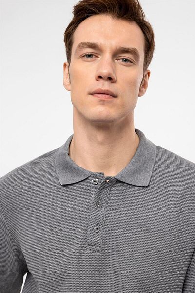 SÜVARİ Φούτερ Polo Neck Regular Fit Dobby