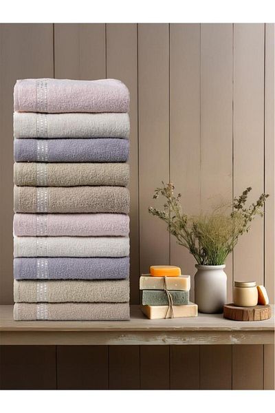Karna Home Комплект кърпи за ръце Devin, 10 части, многоцветни - 40x70