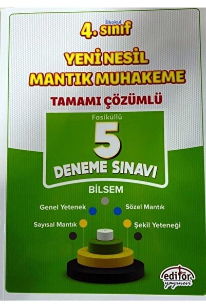 Editör Yayınevi EDİTÖR 4.Sınıf Yeni Nesil Mantık Muhakeme Tamamı Çözümlü 5 De...