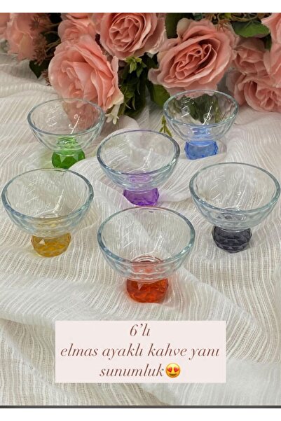 PAŞABAHÇE CAM lokumluk kahve yanı