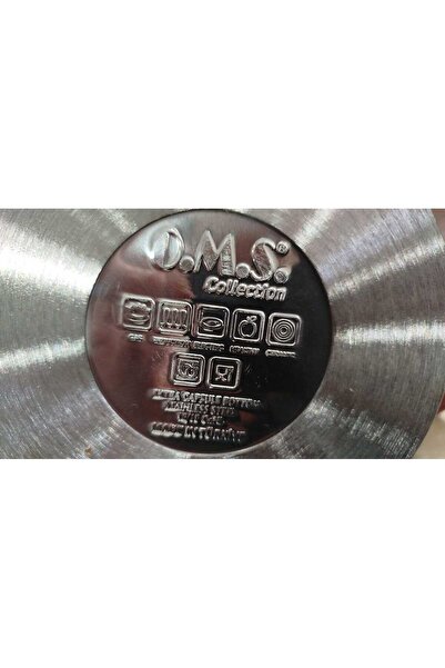 OMS PASLANMAZ 2008 2 Piece Single Handle Stainless Steel 12x5 Cm 0,50 Liter Mini Steel Kacerola Saucepan