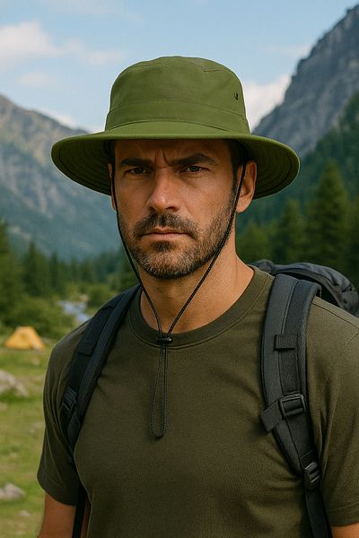 Avantaj Kapıda Unisex Outdoor Hat – Wide Brim, Sun Protection, Camping and Hiking Hat