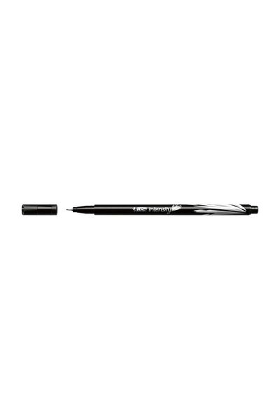 Bic قلم ذو رأس رفيع من إنتينسيتي فاين لاينر باللون الأسود