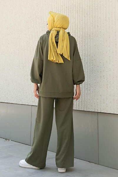 lamelif Χακί Balance Crest Twin Σετ