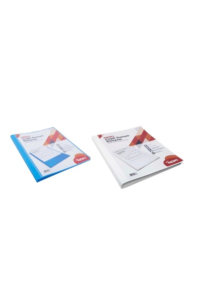Noki Noki Presentation File (A4) 30 Pocket (Blue-White)