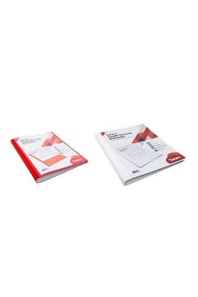 Noki A4 Noki Presentation File - 30 Pockets, Red-White