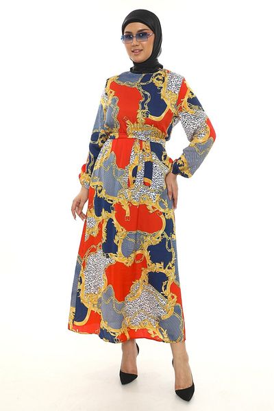 Butik Women's plus size print dress