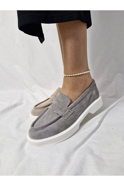 aayak&kabımofficial Genuine Leather Stylish and Comfortable Women's Loafer Shoes Comfortable and Elegant Choice for Daily Wear