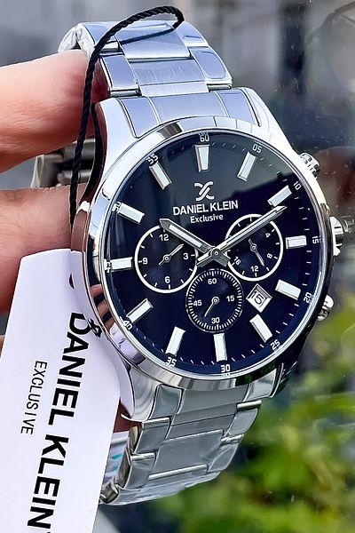 Daniel Klein Original Multifunction All Functions Active Ystainless Steel Men's Watch+ Bracelet Gift