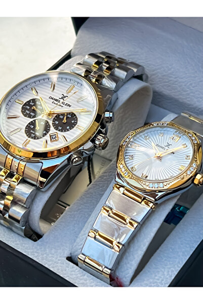 Daniel Klein MARKA BAY SEVGİLİ ÇİFT SAAT PASLANMAZ  ÇELİK SU GEÇİRMEZ