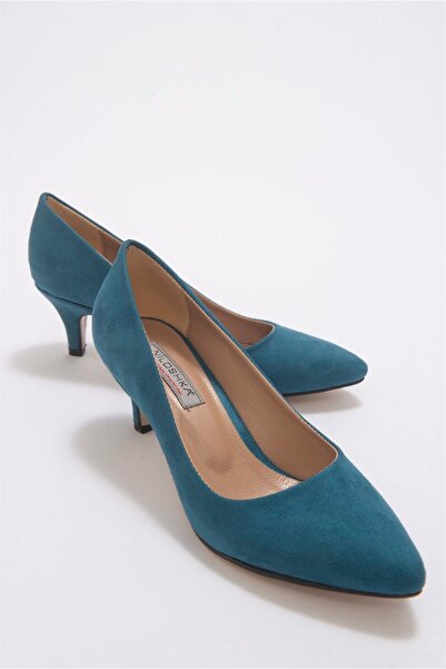 Niloshka Petra Petrol Süet Stiletto