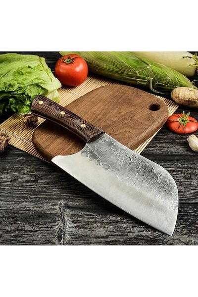 Foxter Professional Japanese Kitchen Knife, High-Quality Stainless Steel, Ergonomic Non-Stick Wooden Handle