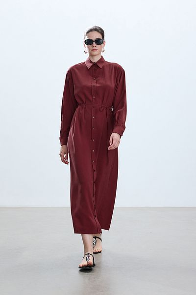BE BLUE Vintage Visne Shirt Dress