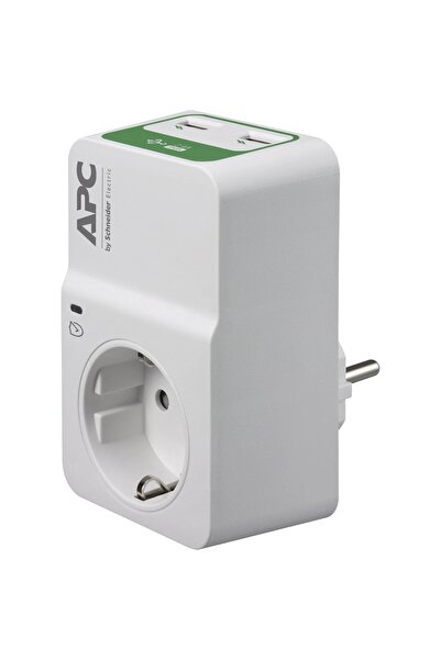 Genel Markalar Apc Pm1wu2-gr Tekli Akım Korumalı Priz 2 Usb'li