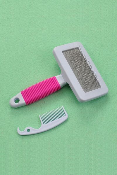 İronika Ironika 2-Piece Cat and Dog Comb - Hair Collector Pet Brush Set