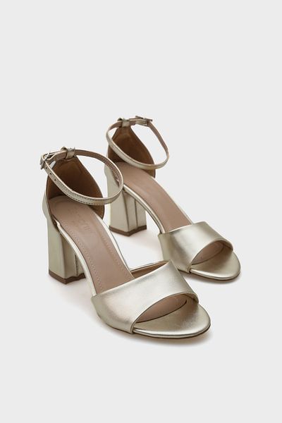 Capone Outfitters Eira Round Toe Mid Heeled Women's Sandals