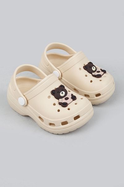 Melek Tuna Children's Teddy Bear Non-Slip Sandals Slippers, Children's Cross Slippers, Baby Slippers, Children's Pool Slippers