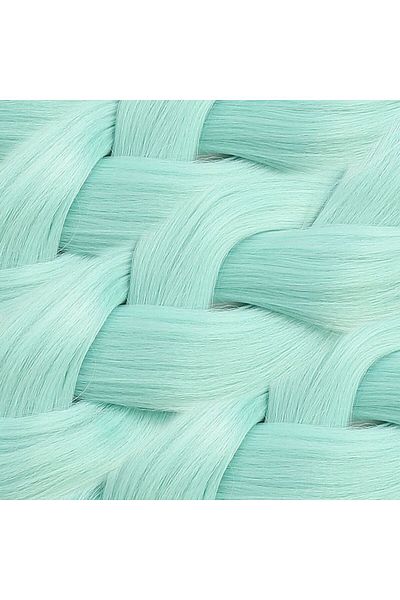 arzuperuk peruk ve saç atölyesi Synthetic Hair for African Braids and Rasta - Water Green - 165 Gr – 1St Grade Korean Kanekalon – 105 cm