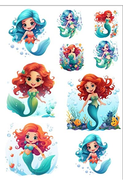 Reysa Tasarım Deniz Kızı Sticker Set