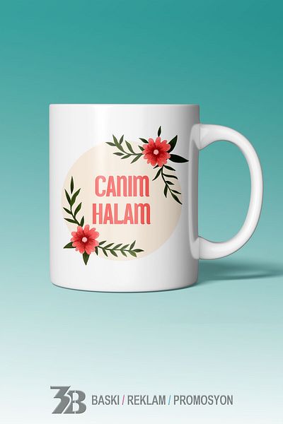 3B BASKI REKLAM PROMOSYON كوب CANIM HALAM - سلسلة CANIM