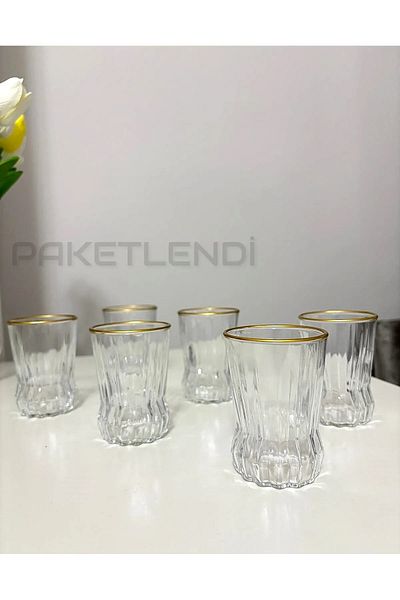 Paşabahçe 6-Piece 110 Cc Gaia Coffee Side Cup Gift, Dowry Box