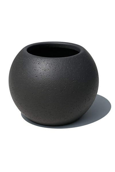 Hobitarım Dekoratif Hafif Beton Saksı Küre Modeli 58 Litre - 32x50x44cm - 9 R...