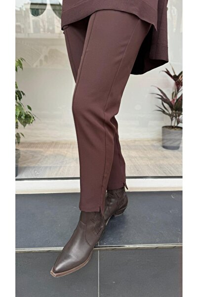 Invee Kadın Havuç Pantolon Kahve