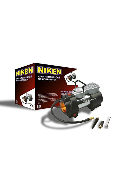 Niken Araç Lastik Hava Kompresörü Metal 12v 150psi Işıklı