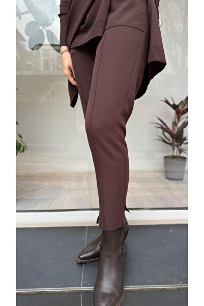 Invee Kadın Havuç Pantolon Kahve