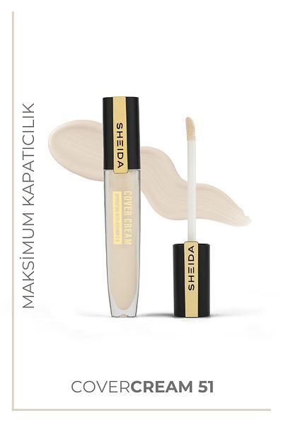 Sheida Cover Cream Illuminating under Eye Concealer, Intense Pigment Concealer - No 51