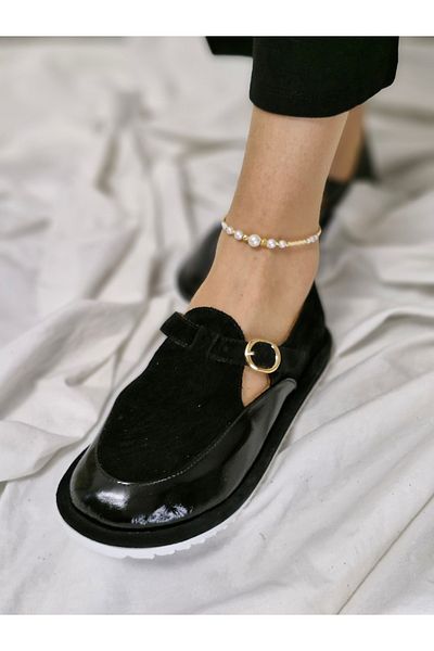aayak&kabımofficial Women's Shoes Do Not Squeeze the Toe - Genuine Leather Comfortable Fit Daily Model