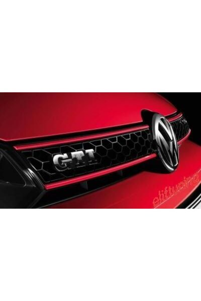 OEM Autogp Vw Golf 6 Mk6 Gti Ön Panjur Izgara Kırmızı Şeritli 2009
