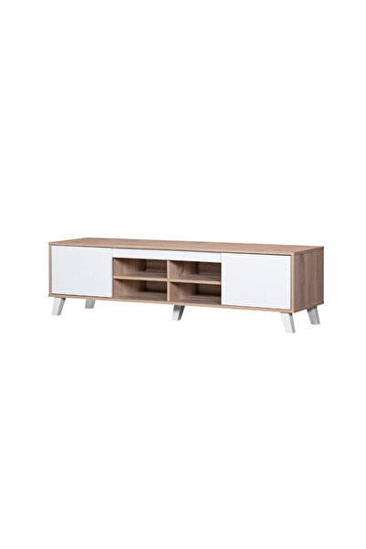 Generic TV Table with 4 Shelves, Malaysian Wood, 160 cm