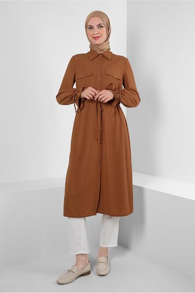 Alvina TUNIC WITH BUTTON WITH STRAPPED CUFFS 43831
