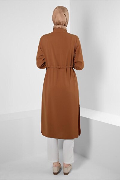 Alvina MANŞETLERİ BÜZGÜLÜ DÜĞMELİ TUNİK 43831