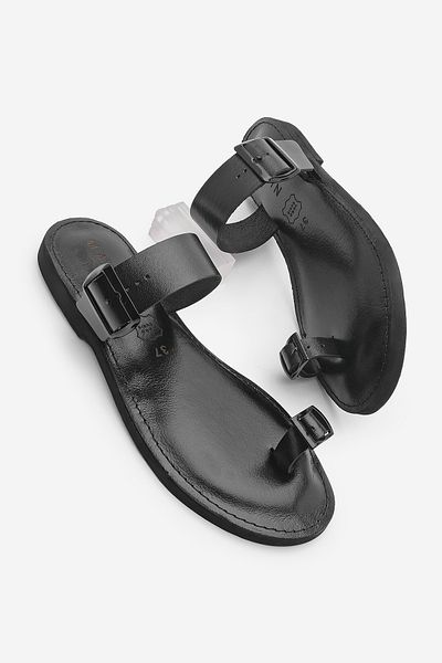 Marjin Damski czarny Parve Gunyeticili Ryslik Black Stream Deeper skórzany pasek Gunyeticili Collar