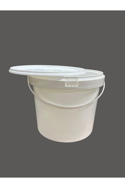 EKBAĞ Plastic Bucket 20 Lt (5 PCS) Bucket Hobby Paint Food Yogurt Bucket White