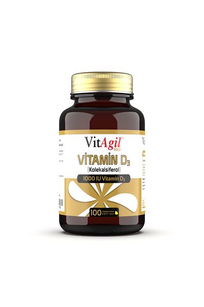 Allergo Vitagil Gold Vitamin D3 1000 Pieces 100 Capsules